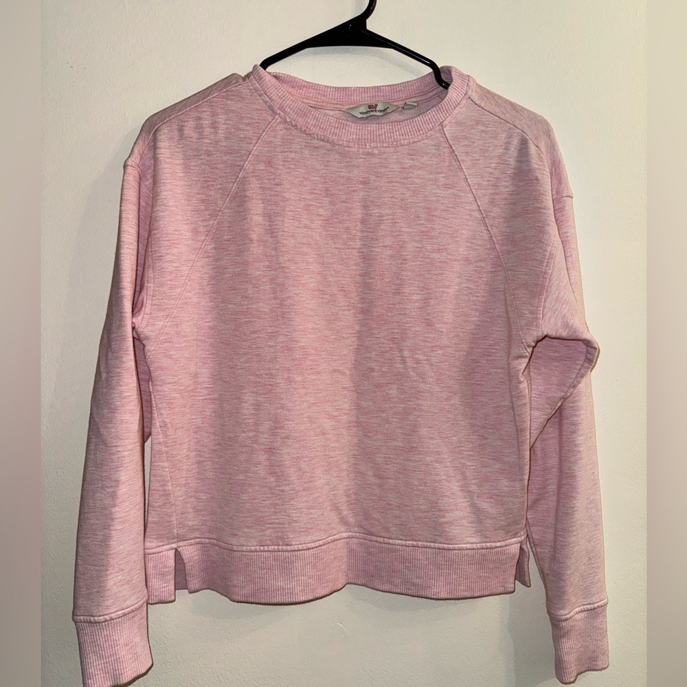 Vineyard Vines Womens Light Pink Pullover Crew Neck Sweatshirt Size XXS